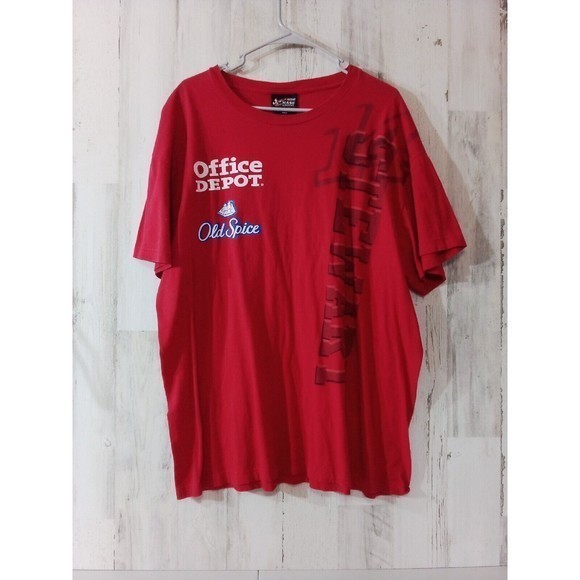 Men's Chase Authentic Stewart Office Depot Red‎ Short Sleeve Shirts Size 2XL - Picture 13 of 16